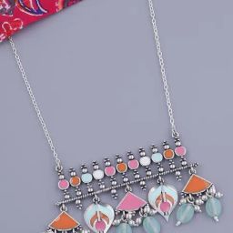 Voylla Bagh-E-Fiza Floral Motifs Necklace-image-51