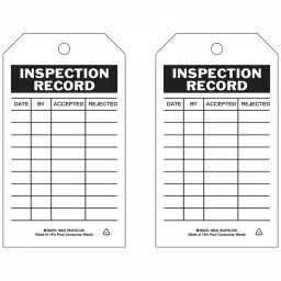 BRADY Black & White Safety Tag 17.78 cm (7 Inch), 4ZH15 (Pack of 10)-5