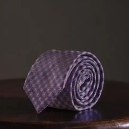 Louis Philippe Purple Textured Tie-picture-22
