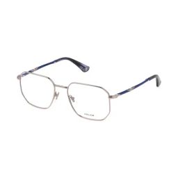 Police Silver Geometric Eyewear Frames for Men VPLL67K53579FR-picture-32