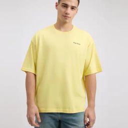 Pepe Jeans Yellow Cotton Comfort Fit Printed T-Shirt-image-95