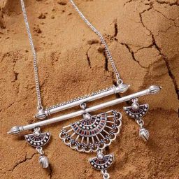 Voylla Mandala Half Wing Drops Necklace-image-47