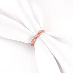 GIVA 925 Sterling Silver Rose Gold Embanked Ring Fixed Size For Women-image-79