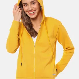 Campus Sutra Women Mustard Solid Sweatshirt-picture-43