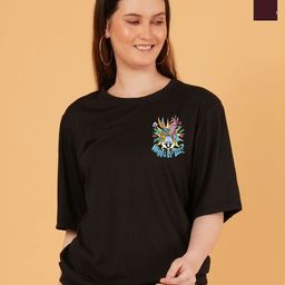 Kasendra Women Pack of 2 Naruto Graphic Printed Round Neck Relaxed Fit T-shirts-picture-11