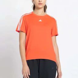 adidas Orange Plain Sports T-Shirt-image-6