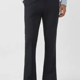Van Heusen Navy Slim Fit Trousers-picture-13