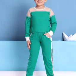 Baawri Girls Round Neck Pure Cotton T-shirt With Joggers-image-40