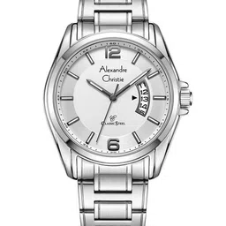Alexandre Christie Men Dial & Stainless Steel Bracelet Style Analogue Watch 8684MDBSSSL-picture-15
