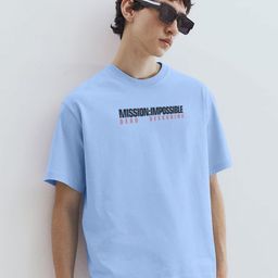 MaverIQ Typography Printed Round Neck Organic Cotton Oversized T-shirt-picture-48