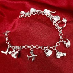 Peora Jolly Charms Silver Plated Charm Openable Bracelet for Girls & Women-picture-30