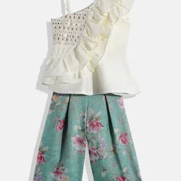 Twisha Girls Embellished Top with Palazzos-image-38