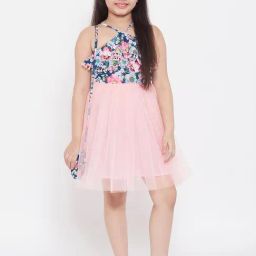 StyloBug Girls Pink Printed Dress-picture-24