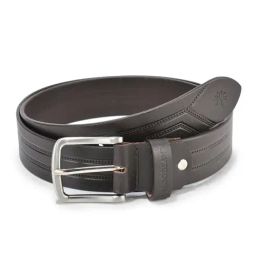 Woodland Brown Textured Leather Casual Belt-picture-14