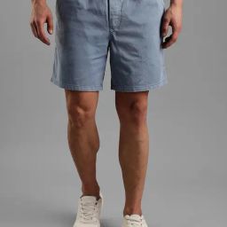 TOMMY HILFIGER Blue Regular Fit Mid Rise Shorts-picture-43