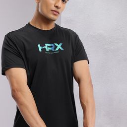 HRX by Hrithik Roshan Brand Logo Printed Training T-shirt-image-54