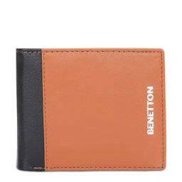 United Colors of Benetton Maceo Tan Leather Solid Bi-Fold Wallet-45