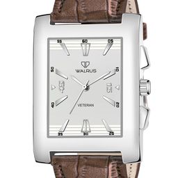 Walrus Men Brown Brass Dial & Silver Toned Straps Analogue Watch-image-98