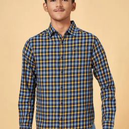 Coolsters by Pantaloons Kids Navy Checks Full Sleeves Shirt-picture-15