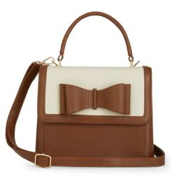 lavie signature Lavie Tan Color Block Satchel Handbag image 2