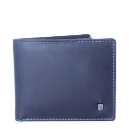 THE HOLISTIK Spirit Black & Royal Blue Casual Leather Bi-Fold Wallet for Men-picture-31