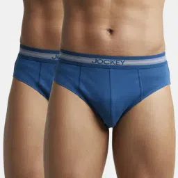 Jockey 1010 Men's Super Combed Cotton Solid Brief with Stay Fresh Properties (Pack of 2)-picture-24