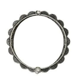 Teejh Ethnic  Arshi Silver Oxidized Bangles for Women image 3