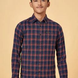 Coolsters by Pantaloons Kids Red & Navy Checks Full Sleeves Shirt-image-9