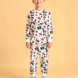 U.S. Polo Assn. Boys Multicolor Cotton Printed Trousers-image-92
