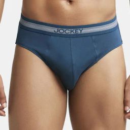 Jockey 1010 Dark Blue Super Combed Cotton Briefs with Stay Fresh Properties-picture-21