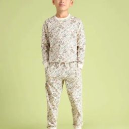 U.S. Polo Assn. Boys Beige & Green Cotton Printed Trousers-picture-38