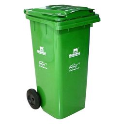 Nilkamal 120 L Green Plastic Dustbin-image-39