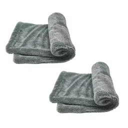 Autozcrave Water Devour Microfiber Cloth 90x60 cm Size and 1250 GSM Grey for Multipurpose Use, PPFT23 (Pack of 2)-picture-11