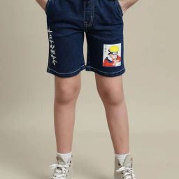 Kidsville Boys Blue Cotton Printed Short-image-95