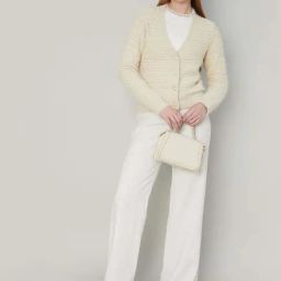 Code by Lifestyle Cream Self Pattern Cardigan image 5