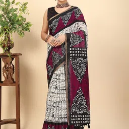 J 6 DESIGNER Batik Printed Saree-picture-28