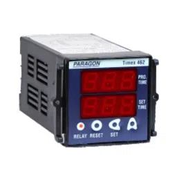 Paragon Digital Preset Timer Programmable 3+3 Digit, 2CO, Memory Retain Function and 48 x 48 x 92 mm Size, Timex-462-MR-21