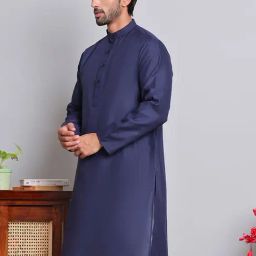 Jompers Navy Blue Regular fit Kurta-image-93