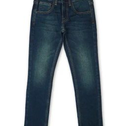 Pepe Jeans Kids Blue Solid Jeans-image-74