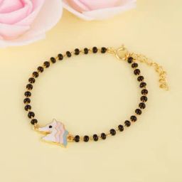 GIVA 92.5 Sterling Silver Rainbow Dash Bracelet for Kids-image-40