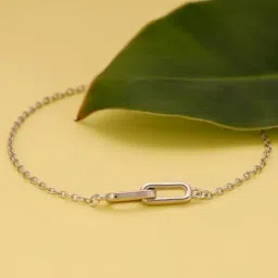 GIVA 92.5 Sterling Silver Continuity Bracelet for Women-image-83