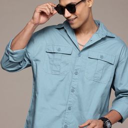 WROGN Pure Cotton Oversized Casual Shirt-image-64