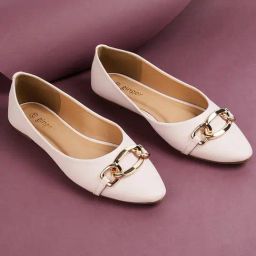Ginger by Lifestyle Women's Pink Flat Ballets-image-63