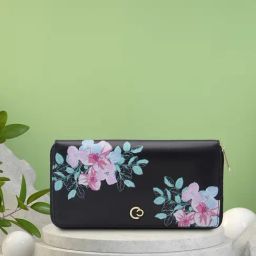 Caprese Faux leather Black Women Wallet-34