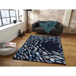 Presto Navy Wool Hand Tufted Carpet-picture-25