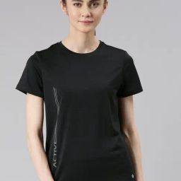 Enamor Black Graphic Print Sports T-Shirt-picture-11