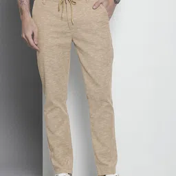 The Indian Garage Co Men Mid-Rise Slim Fit Regular Trousers-image-98