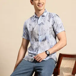 Mast & Harbour Abstract Printed Casual Shirt-image-10