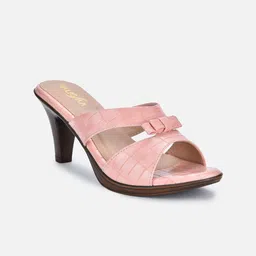VALIOSAA Women Peep Toe Heels With Bows-50