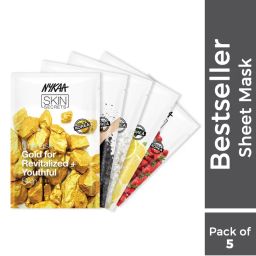 nykaa skin Nykaa Naturals Skin Secrets Bestseller Sheet Mask - Monthly Pack-picture-8